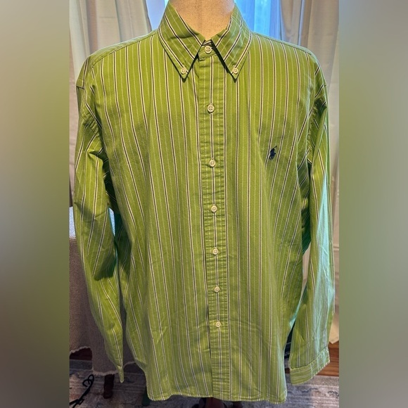 Polo Ralph Lauren Other - Polo by Ralph Lauren Men Button-down Shirt Size XL Classic Fit Striped Pony Logo